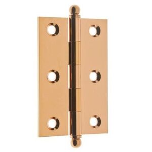 idh by St. Simons 83020-030 Cabinet Hinges -  Polished Brass,  Pair - 3 x 2 Inch